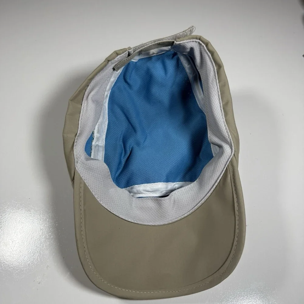 Beige Silver Evaporative Hydro-Cooling Cap Reflective Mesh UV Sun Protection Hat